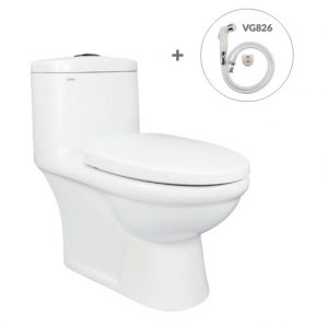 Bàn cầu Viglacera BL5V + Xịt VG826