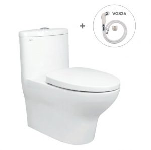 Bàn cầu Viglacera V37M + Xịt VG826